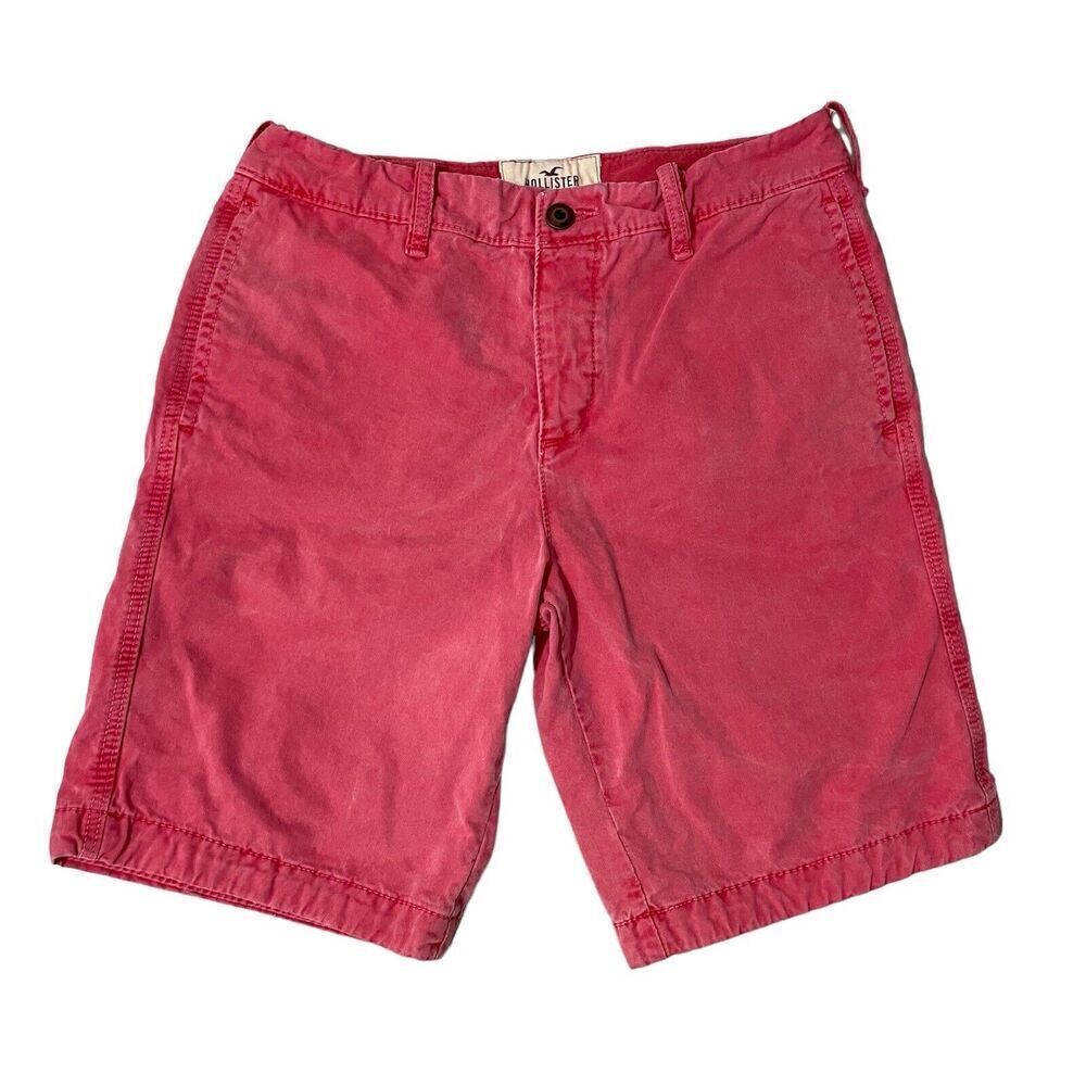 Hollister Shorts Men Size 32 32x10 Pink Bermida Preppy Casual Beach Golf Col…